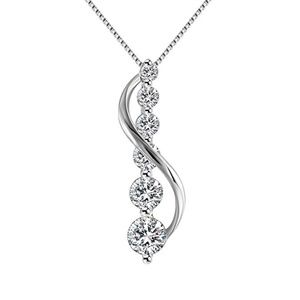 925 Sterling Silver Necklace Infinity Cubic Zircon